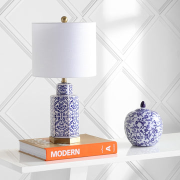 Diana 23.5" Ginger Jar Ceramic/Metal LED Table Lamp - JONATHAN Y